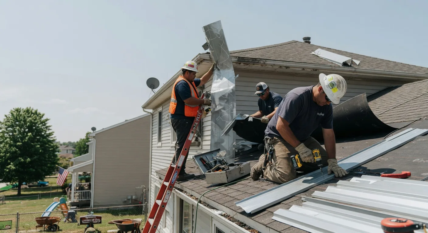 Storm Damage Metal Roof Repair in Elmira, OR